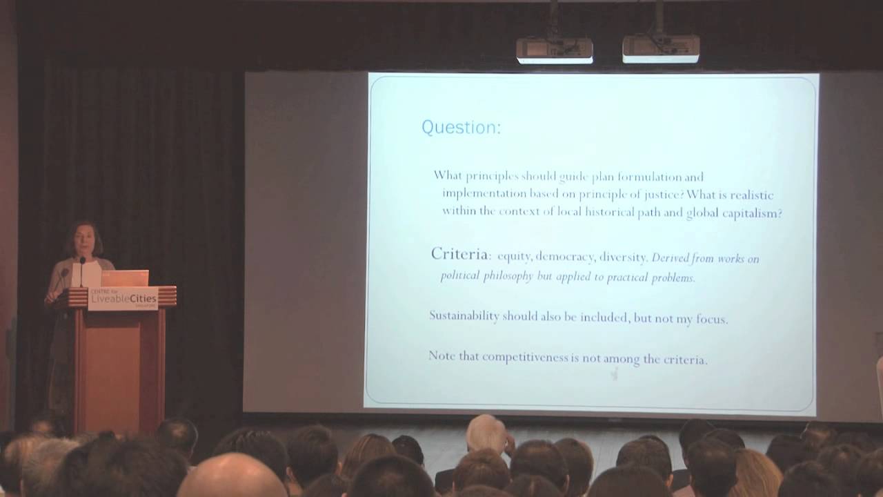 Susan Fainstein: Principles of a just city