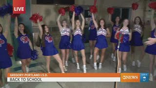 GregoryPortland ISD cheer squad ready for first day of the new school year