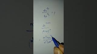 solve problem related to exponential #exponents #maths #ssc #shorts