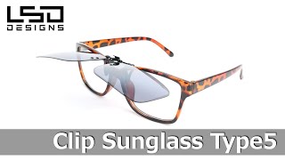 偏光サングラス Clip Sunglass Type5 (クリップサングラスタイプ5)