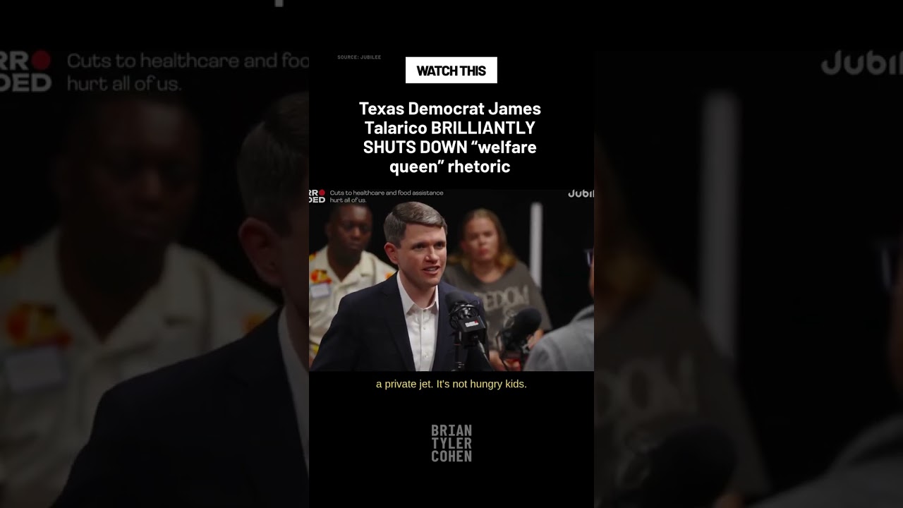 Texas Democrat James Talarico BRILLIANTLY SHUTS DOWN "welfare queen" rhetoric