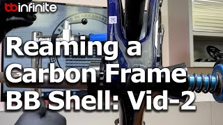 Reaming a Carbon Frame Shell: Vid-2- Let's cut some carbon!