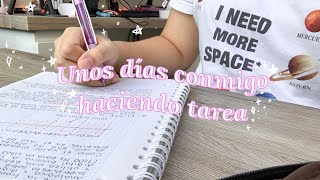 ✨ vlog: haciendo tarea ✨