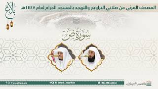 (سورة ص ).. المصحف الصوتي والمرئي من صلاتي التراويح والتهجد بالمسجد الحرام لعام 1447هـ.