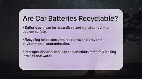 Are Car Batteries Recyclable? - Talking Tech Trends