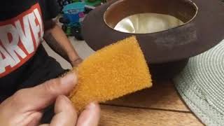 FELT HAT CLEANING HACK!!! DIY EASY GRIME REMOVAL!!!