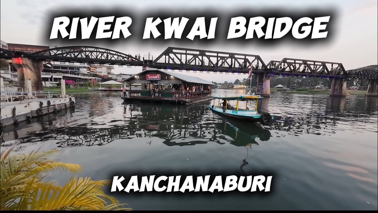 Kwai joen silta, todella kiva jokiravintola. Bau hurmas tarjoilijat 🐶