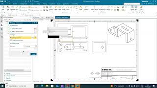 Siemens NX tutorial exercise 13 -"Create a 2D drawing from 3D model". #cad #drafting #3dmodeling