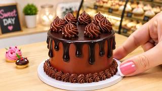 Making the Ultimate Mocha Chocolate Cake 🤤🎂 | Mini Chocolate Bakery ASMR