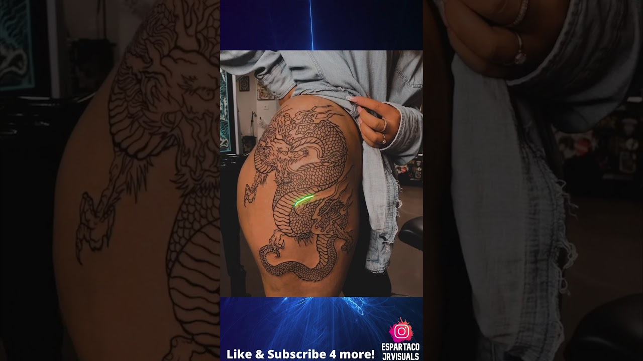 dragin HIP Tattoo | Best Tattoo 2021 | Tattoo animation |LED tattoo 