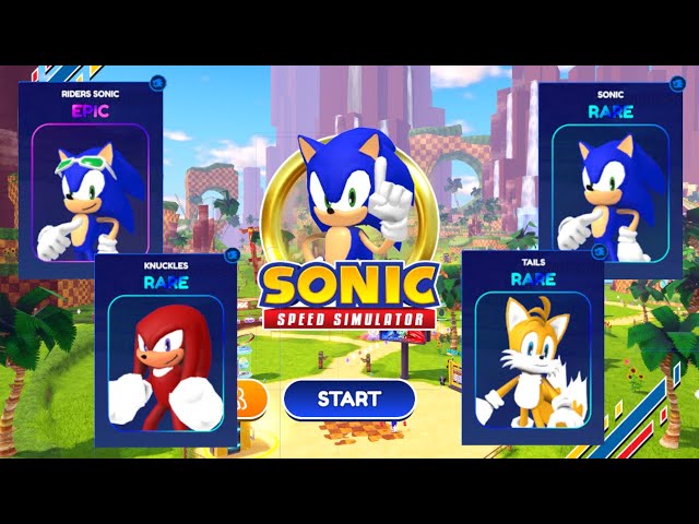 Every Sonic Speed Simulator Characters So Far You Can Edit This if