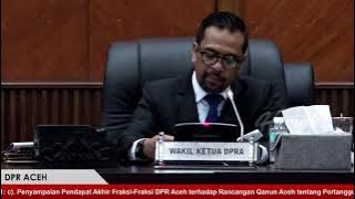 Rapat Paripurna DPR Aceh 2022