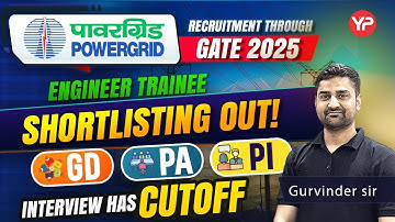 PGCIL ET Shortlisting out through GATE 2025 | Interview has cut off | Prepare with YourPedia