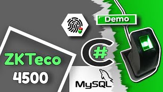 ZKTeco 4500 C# SDK & MySQL Biometric Fingerprint Registration Console Application Demo