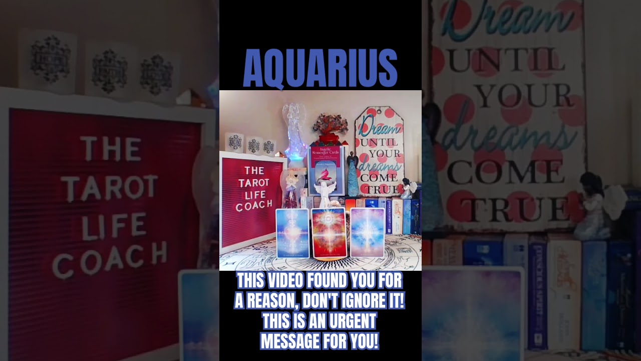 AQUARIUS: THIS VIDEO FOUND YOU FOR A REASON, DON'T IGNORE IT! THIS IS AN URGENT MESSAGE FOR YOU! #fy