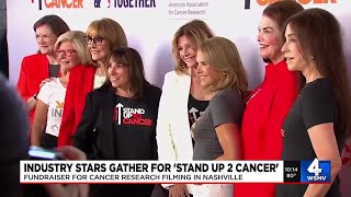 Industry stars gather for 'stand up 2 cancer'