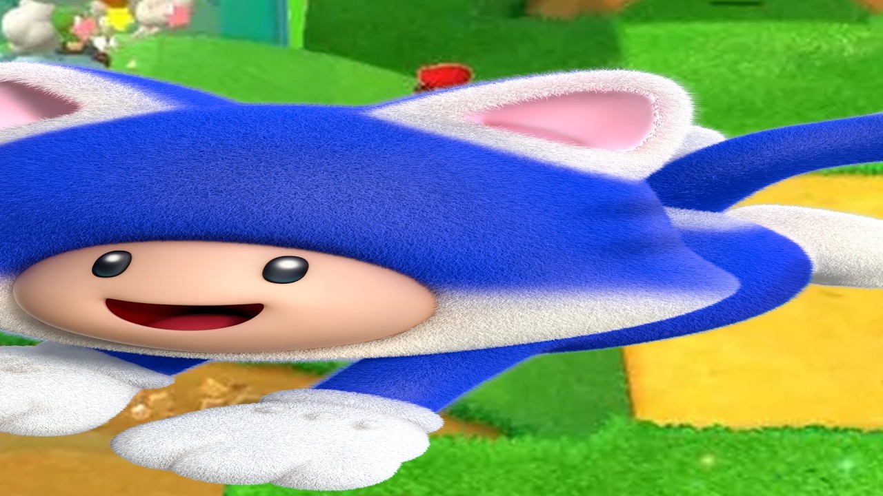 super mario 3d world but its stretched