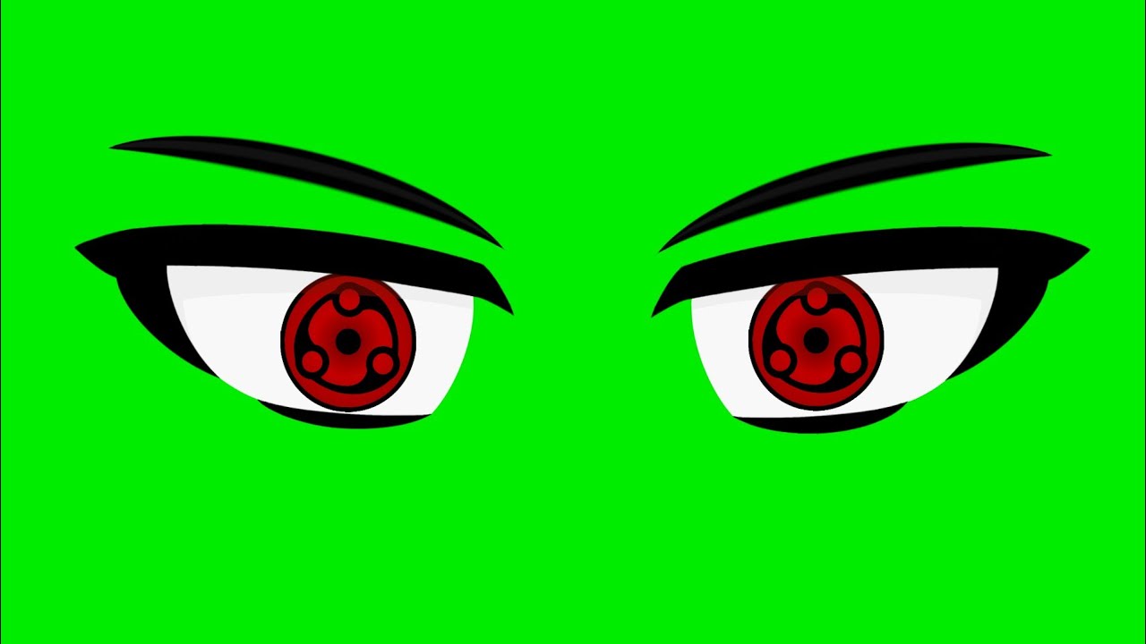 Madaras Mangekyou Sharingan green screen with sound effect  Gacha Club version 