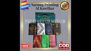 Sarung Printing Batik Al Kawthar / Sarung Batik Terbaru / Sarung Dewasa Motif Batik