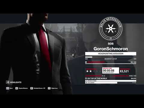 Hitman 3 - On Top Of The World Any% Speedrun in 8 seconds