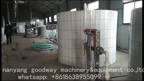 cassava starch processing plant installation