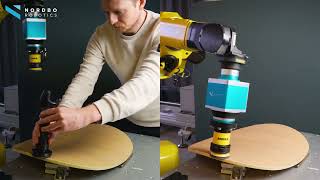 Fanuc Sanding with Mimic and Nordbo Active Compensation Unit