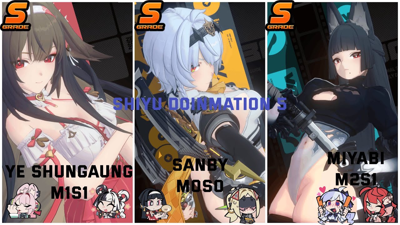 2B Miyabi M2S1 & Thick Sandy M0S0 & Cute Yeshunguang | Shiyu domination 5 | S clear | Zzz 2.5