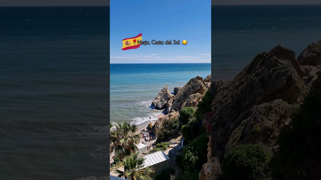 🇪🇦 Walking Tour of NERJA 💙 Top Destination in Andalucía, Costa del Sol ☀️ #summer #spain #beach