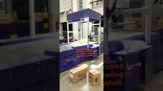 Newly installed top sided barcode scanning machine with DWS system