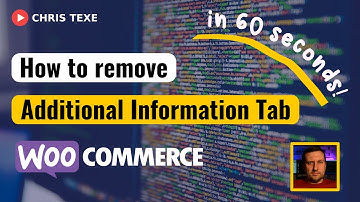 How to remove additional information tab in #woocommerce