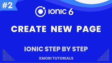 How to create new Page in ionic [Ionic 6 Step By Step #2 ]