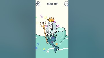 Draw Puzzle 2 -Weegoon 🧜‍♂️ | Level 138 | walkthrough games #shorts #puzzle #weegoon