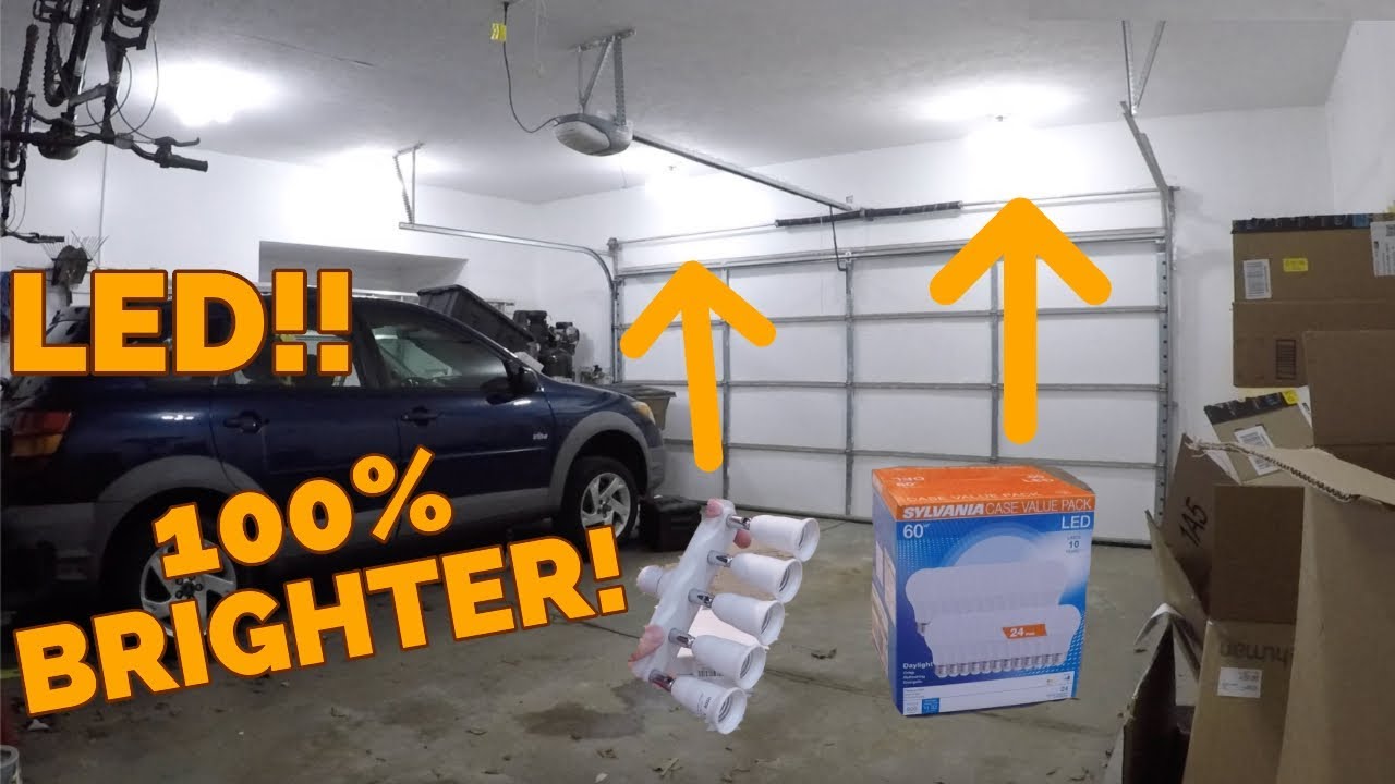 CHEAP LED Garage Lighting Upgrades - Increase Brightness and Save Money