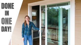 Sliding Door Install! How to Remove an Old Door and Install New