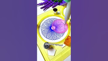 Spirograph with a Pebble 🤩 #spirographsati #spirograph #satisfying #love #peace #spirographdrawing