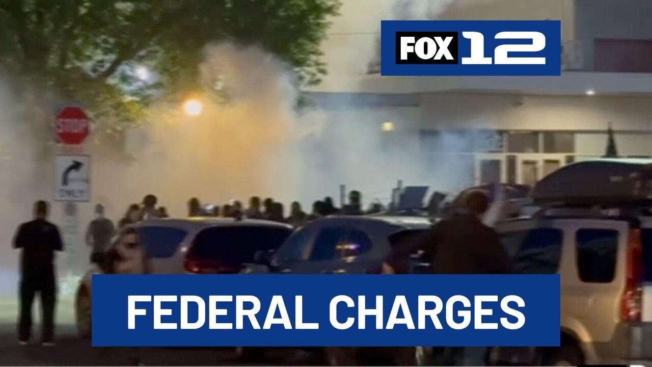 Two men face federal charges after 'riot' outside Portland ICE facility ...
