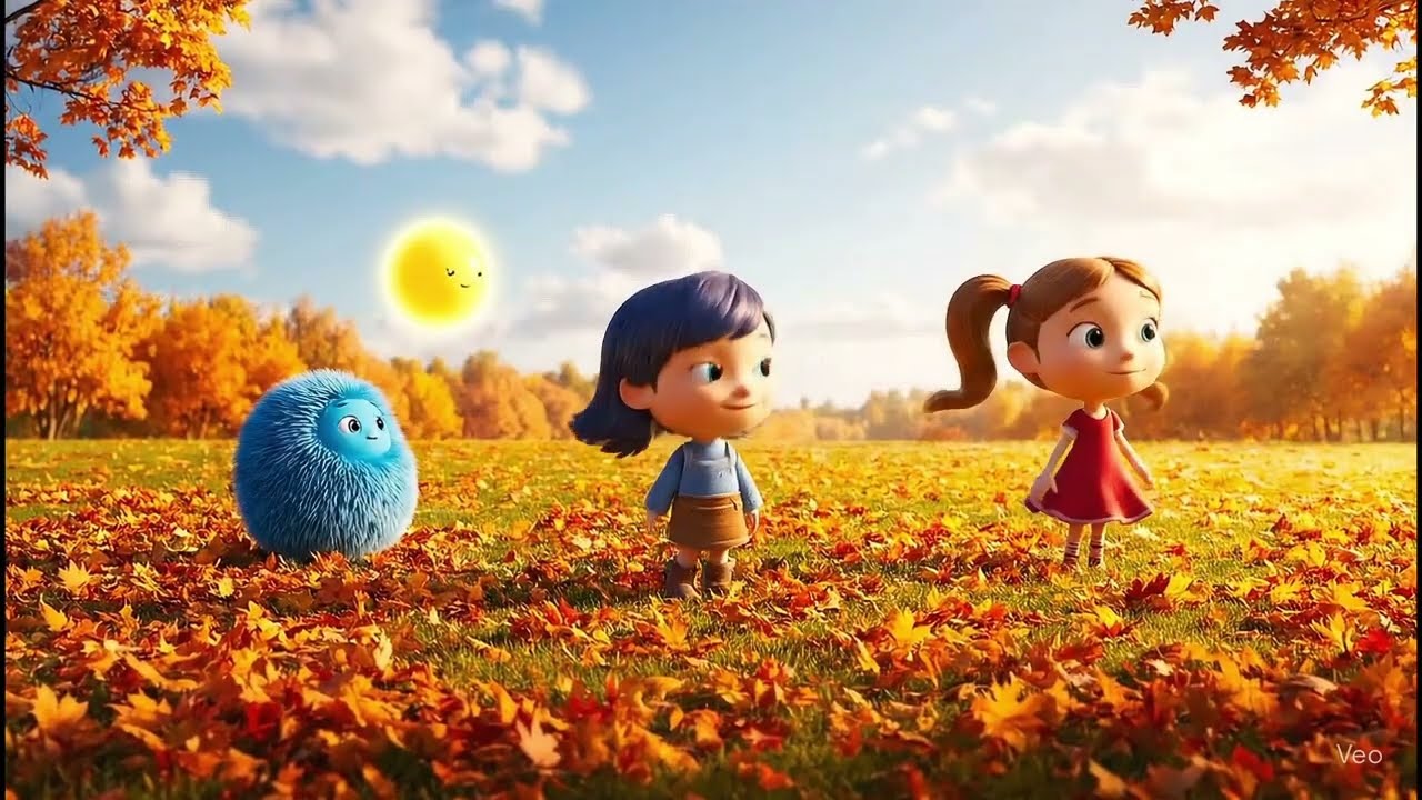 🌬️ Let's Twirl with the Wind! 🌬️ Fun Autumn Dance Song for Kids