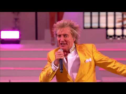 Rod Stewart - Baby Jane - Sweet Caroline - Live at The Platinum Party at the Palace