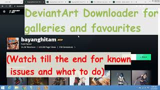 DeviantArt Downloader - How to download DeviantArt galleries and favourites screenshot 2