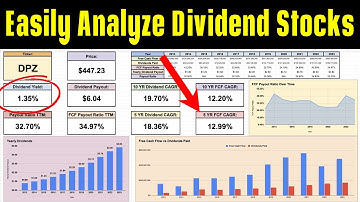 How to Quickly Analyze Dividend Stocks! (New Dividend Spreadsheet!)