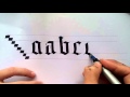 gothic calligraphy for beginners #1
