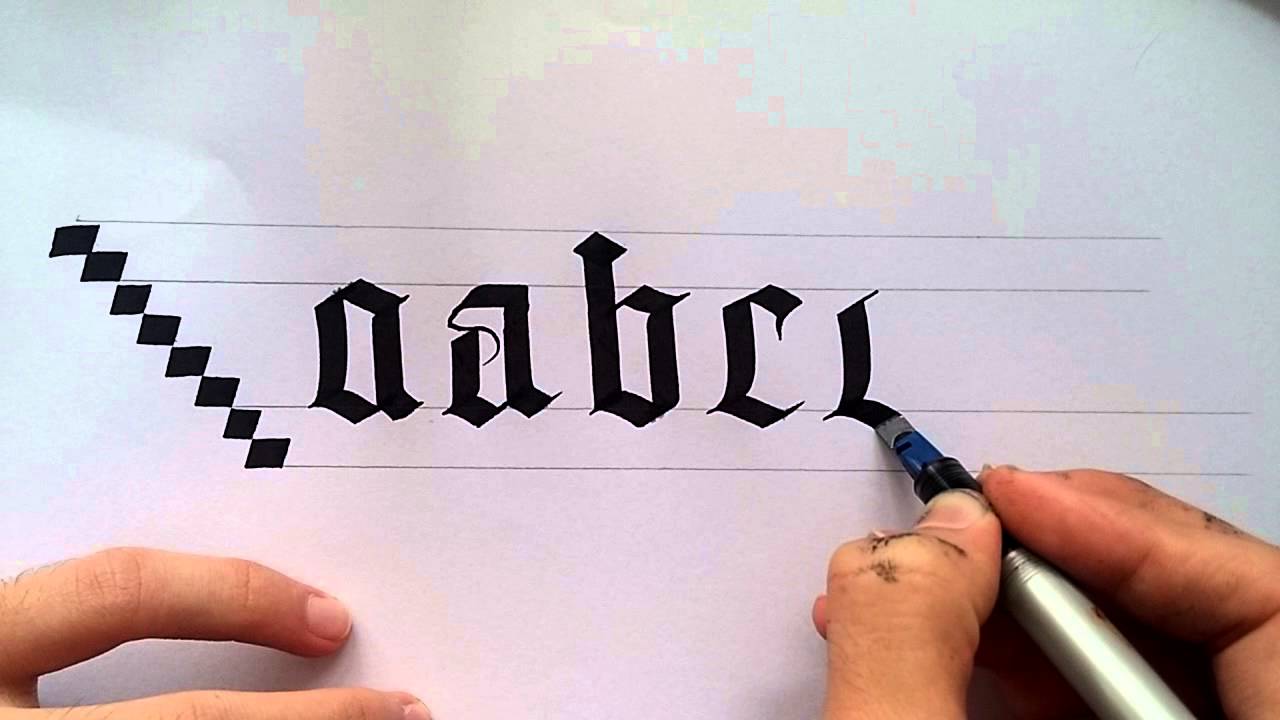 Learning Blackletter Calligraphy (Gothic) for Beginners + Practice