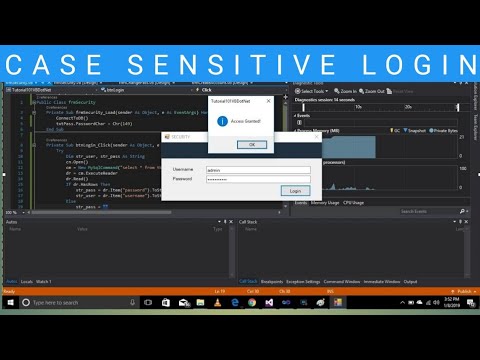 How To Apply Case Sensitive In Login Form - YouTube