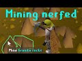 Mining update was too powerful so they nerfed it