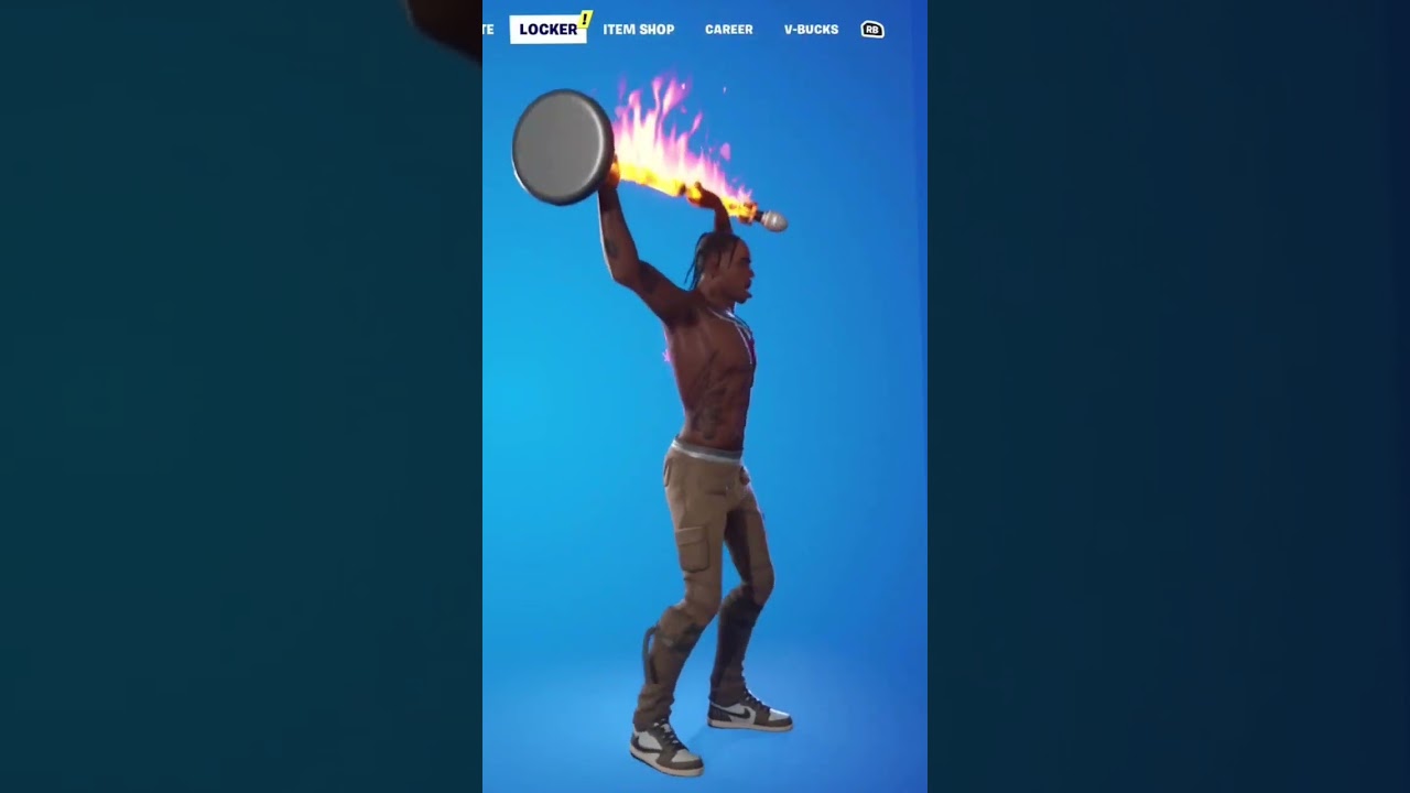 Travis Scott's rage emote in fortnite goes to hard!