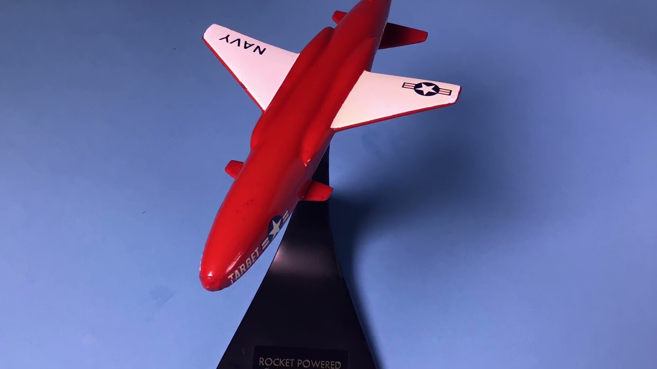 Military ROCKET POWERED Target Drome.  Fermo-Model -Factory.    US NAVY  RADIOPLANE.   7” x  .3”