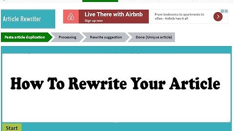 Article Rewriter Tool For 100% Free | Best SEO Tools FREE!! Online Service | How To  Rewrite Article