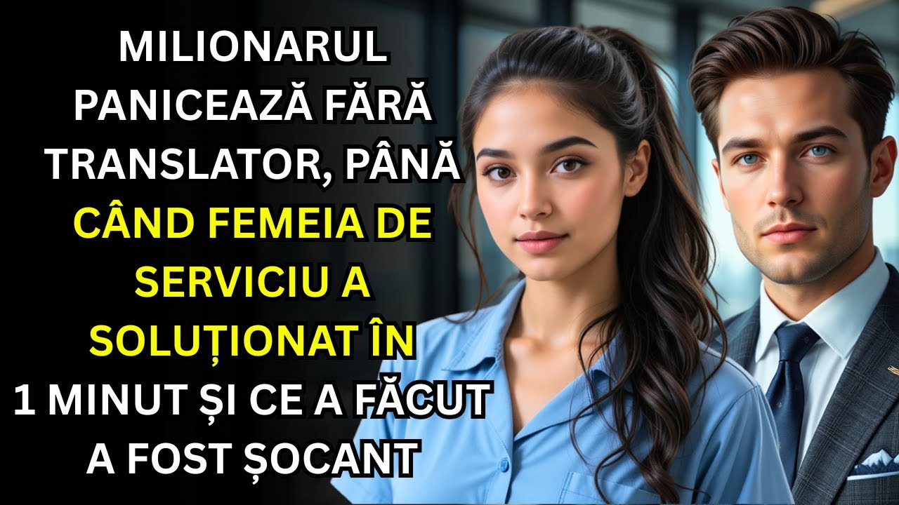 Milionarul PANICEAZĂ fără TRANSLATOR, până când FEMEIA DE SERVICIU a soluționat în 1 MINUT