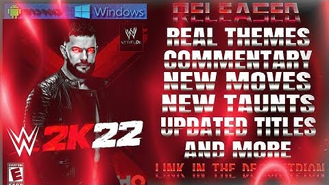 WR3D 2K22 MOD RELEASED! NEW ATTIRES,REAL ENTRANCE,EC & MITB MOVES,TAUNTS DOWNLOAD LINK INDESCRIPTION