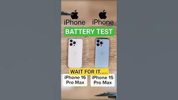 iPhone 16 Pro Max VS. iPhone 15 Pro Max Battery Test #iphone #apple #ios #samsung #android #shorts